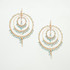 Handmade Bohemian Beaded Gold Plated Chandelier Earrings / CAE G B40-M126