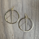 14k Gold Dipped Peace Symbol Earrings / GAE G B6-3
