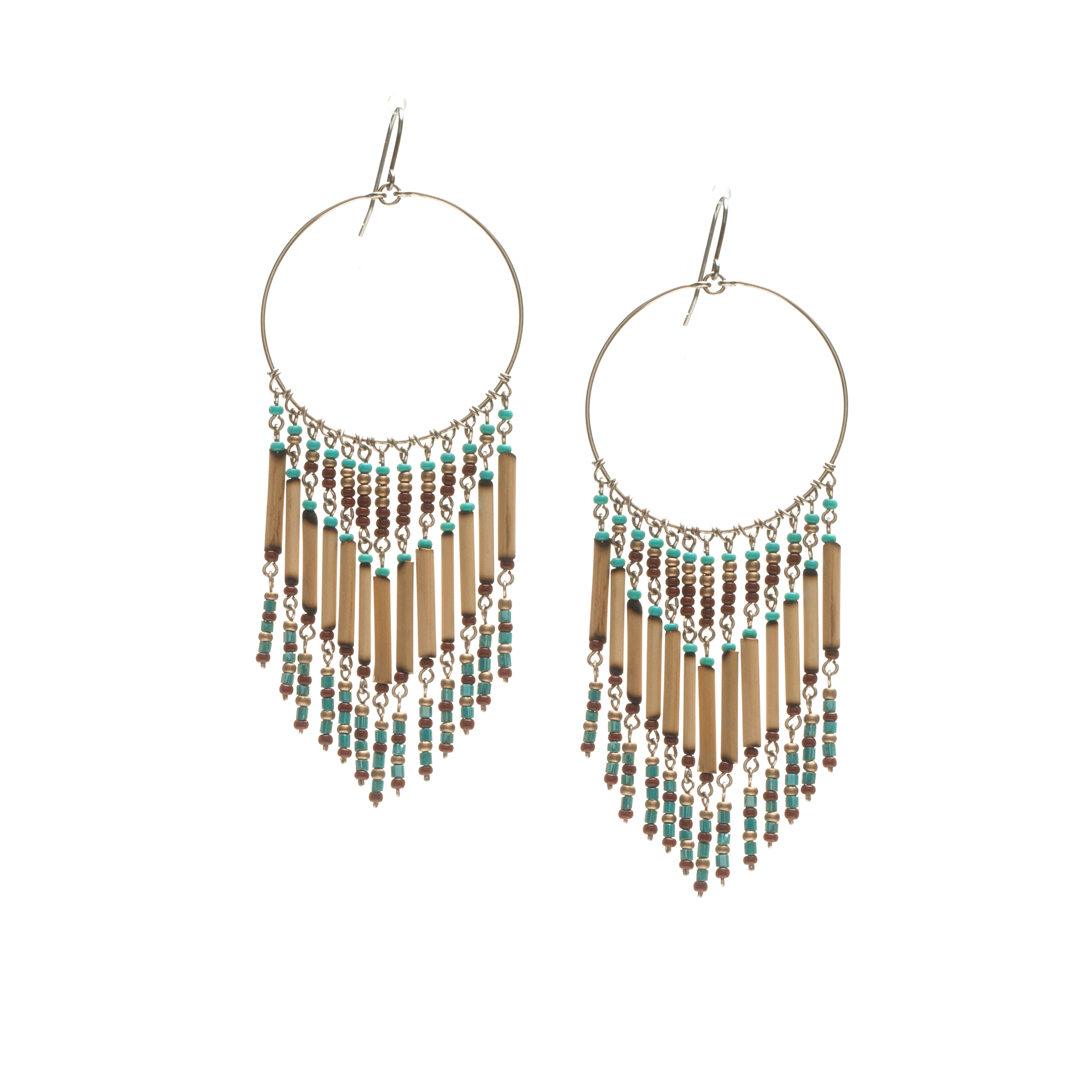 (LUMA)Bamboo Beaded Earrings