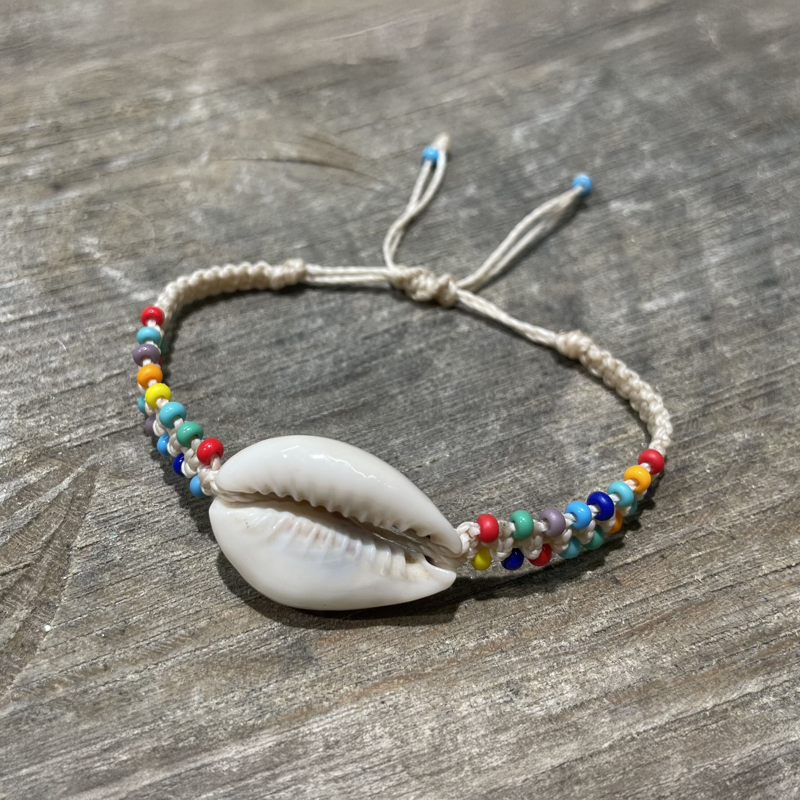 Cowrie-shell Macrame Bracelets