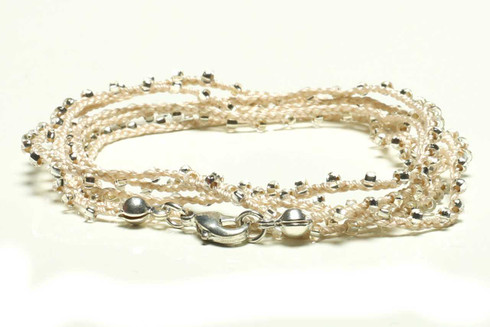 Dainty Boho Crochet Czech Seed Bead Silk Thread Necklace / Wrap Bracelet in  Red / GG102-21 - Machu Picchu Jewelry Co.