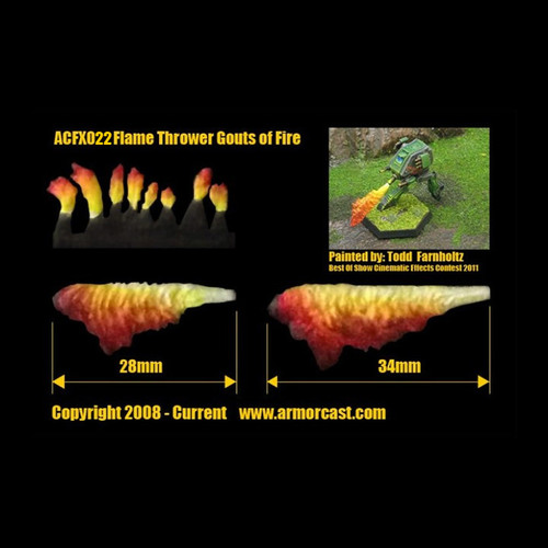 ACFX022 Flame Thrower Gouts of Fire (10pcs)