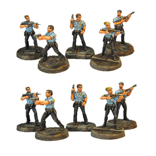 Armorcast 28mm Pewter TAC004 5 Person Hostage Set New Modern Mobocracy Minis