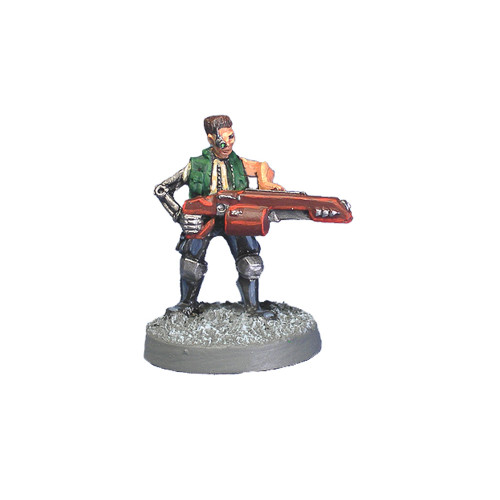 SC0104 Human Salvage Crew Member - Bionic Sven Austin w/ Railgun