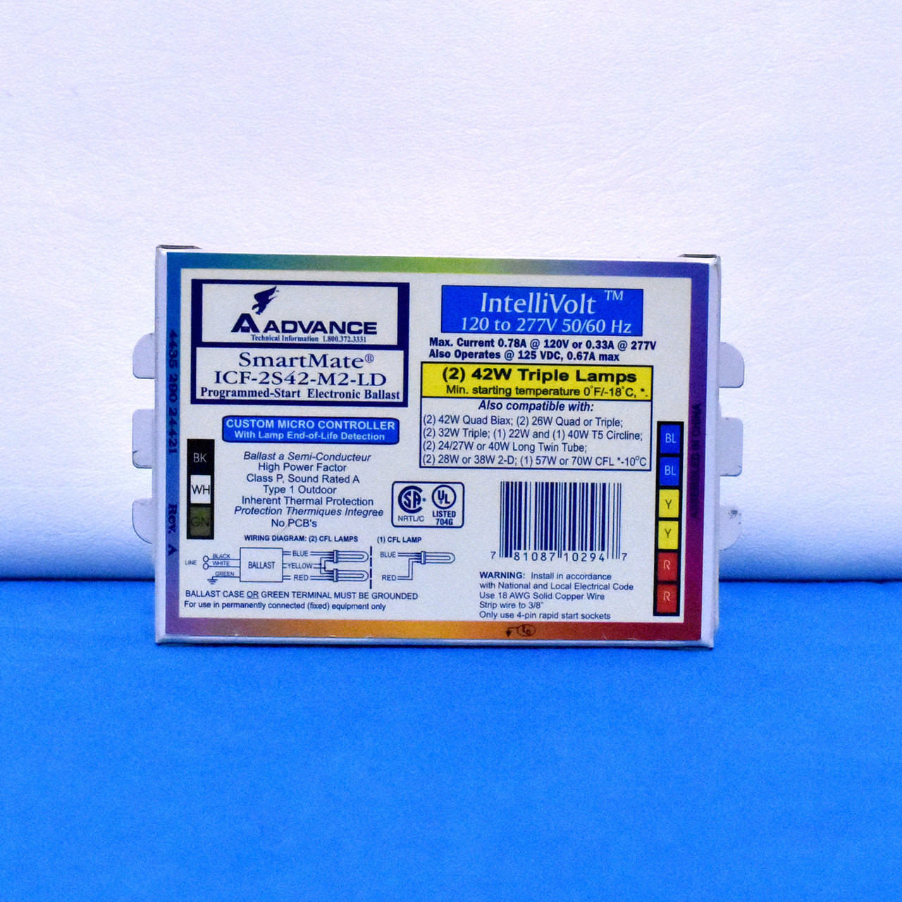 Philips Advance ICF2S42M2LD SmartMate Advance IntelliVolt Ballast