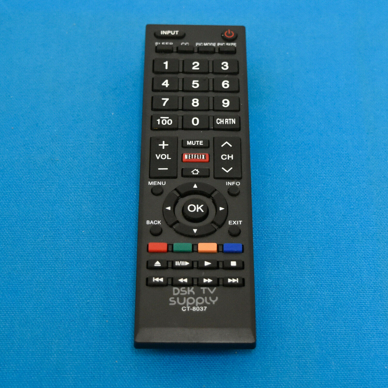 Telecomando Sostitutivo Per TV Toshiba - Modello CT-8040, Compatibile Con Serie 48L5445DG, 40T5445DG, Ecc.