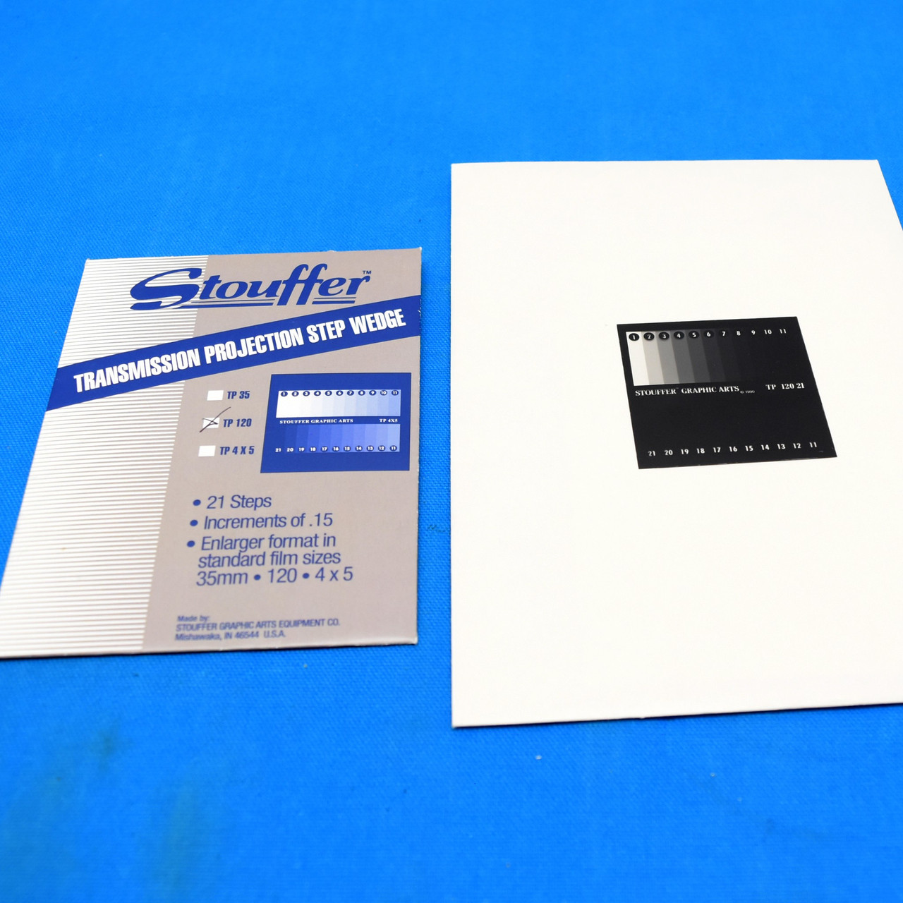 Stouffer TP12021, 21step Transmission Projection Step Wedge 21/4"x21