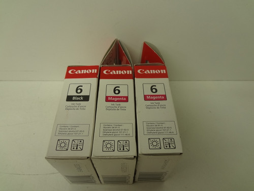 Canon BCI-6BK, BCI-6M, BCI-6M - Black & Magenta