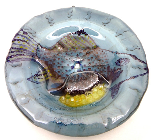 Legacy Handmade Glass Arts - Embeded Natural Colors - Antique  Decor - 138p