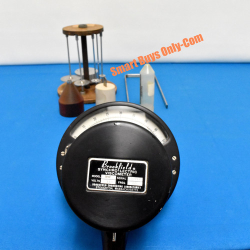 Brookfield Synchro-Lectric Viscometer Model RVF & Spindle Set in Case ...