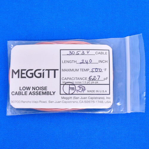 Meggitt Endevco 3053V-240, 240" 500˚F Cap. 627 pF Low noise high impedance differential Cable Assembly