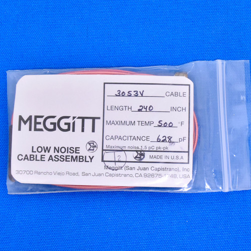 Meggitt Endevco 3053V-240, 240" 500˚F Cap. 628 pF Low noise high impedance differential Cable Assembly