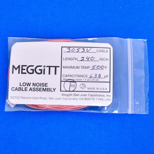 Meggitt Endevco 3053V-240, 240" 500˚F Cap. 638 pF Low noise high impedance differential Cable Assembly