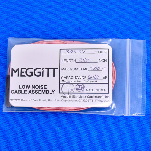 Meggitt Endevco 3053V-240, 240" 500˚F Cap. 640 pF Low noise high impedance differential Cable Assembly