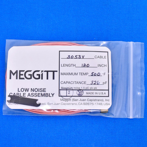 Meggitt Endevco 3053V-120, 120" 500˚F Cap. 326 pF Low noise high impedance differential Cable Assembly