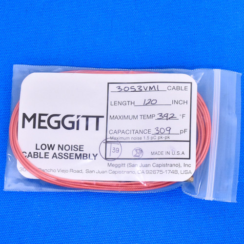 Meggitt Endevco 3053VMI-120, 120" 392˚F Cap. 309 pF Low noise high impedance differential Cable Assembly