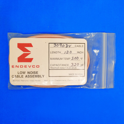 Meggitt Endevco 3090DV-120, 120" 500˚F Cap. 320 pF Low Noise Coaxial Cable Assembly