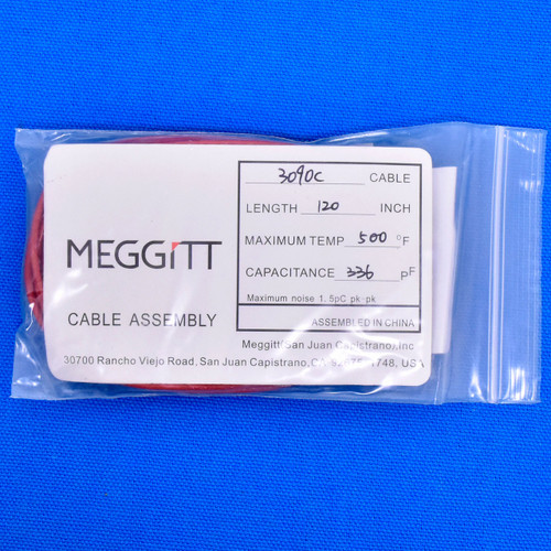 Meggitt Endevco 3090C-120, 120" 500˚F Cap. 336 pF Low Noise Coaxial Cable Assembly