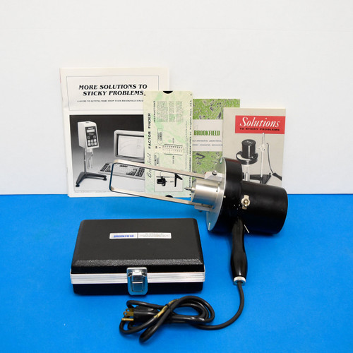Brookfield Synchro-Lectric Viscometer Model RVF & 7Pcs Spindle Set in ...