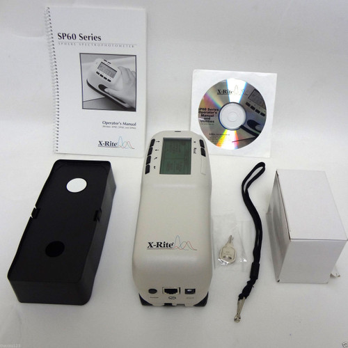 X-Rite SP64 Portable Sphere Spectrophotometer Lab values 4 print fabric ...