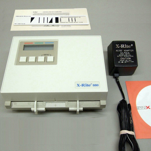 X-Rite 880 Color Photographic Densitometer Excellent condition w/Calib. Strip.