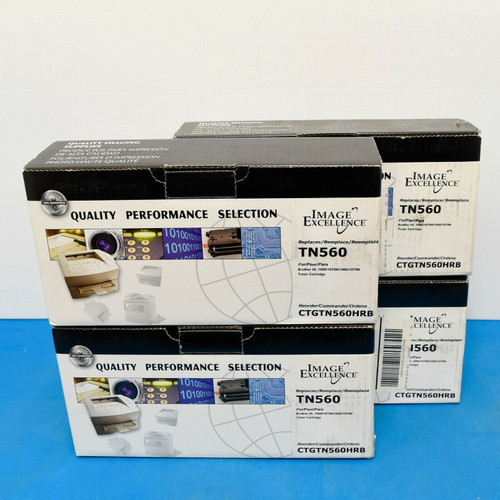 4 PK TN560 Toner Cartridge Black For Brother HL-5040 HL-1650N DCP-8020 TN-560
