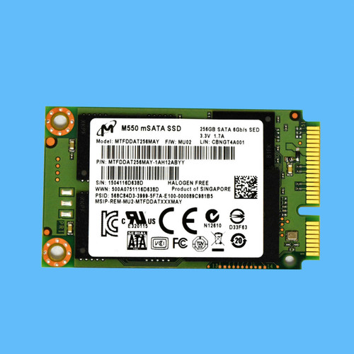 Micron M550 MTFDDAT256MAY 256GB SATA III mSATA Internal SSD Drive NEW w/warranty