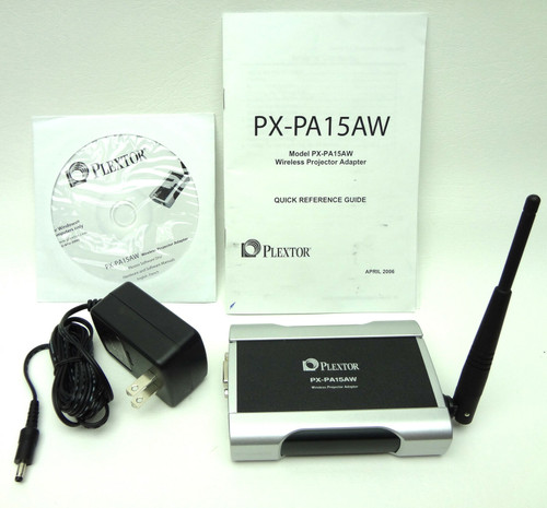 Plextor PX-PA15AW Wireless Projector Adapter Video Extender NEW