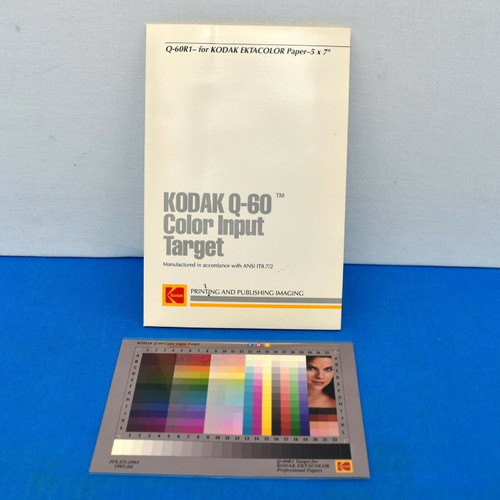 Kodak Q-13 152 7654 Kodak Color Separation & Gray Scale Guide New