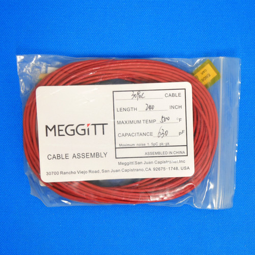Meggitt Endevco 3090C-240, 240" 500˚F Cap. 630 pF Low Noise Coaxial Cable Assemb