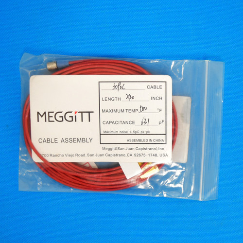 Meggitt Endevco 3090C-240, 240" 500˚F Cap. 631 pF Low Noise Coaxial Cable Assemb