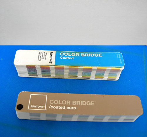 Pantone Color Bridge Coated & Coated euro (2x) Color Reference Books.