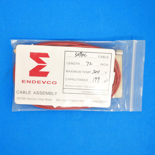 Meggitt Endevco 3090C-72, 72" 500˚F Cap. 199 pF Low Noise Coaxial Cable Assem