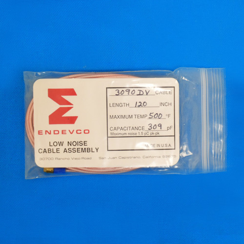 Meggitt Endevco 3090C-120, 120" 500˚F Cap. 323 pF Low Noise Coaxial Cable Assem