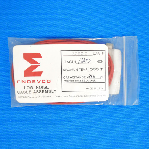 Meggitt Endevco 3090C-120, 120" 500˚F Cap. 316 pF Low Noise Coaxial Cable Assem