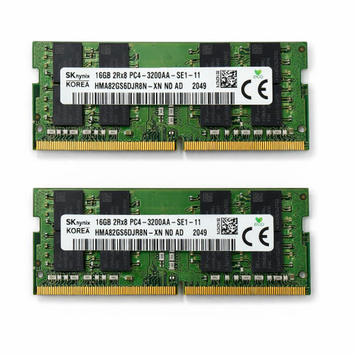 SK hynix 32GB (2x16GB) DDR4 3200MHz SODIMM PC4-3200AA HMA82GS6DJR8N-XN