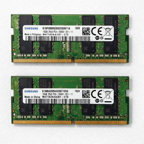 Samsung 16GB DDR4 2666MHz SODIMM Laptop RAM PC4-2666V
