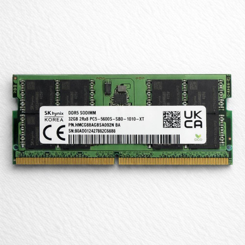 SK hynix 32GB DDR5 5600MHz SODIMM Laptop RAM PC5-5600B HMCG88AGBSA092N