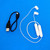 Sony WI-C300 Wireless NFC Bluetooth In-Ear Earbuds White Headphones W/Microphone