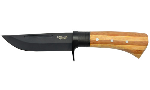 Camillus  9.75'' Bamboo Handle Fixed Blade Knife