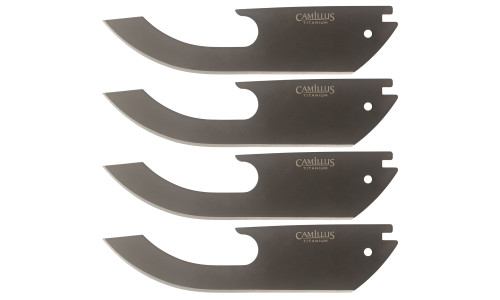 Camillus TigerSharp Blades, 4 Pack Straight For 18560