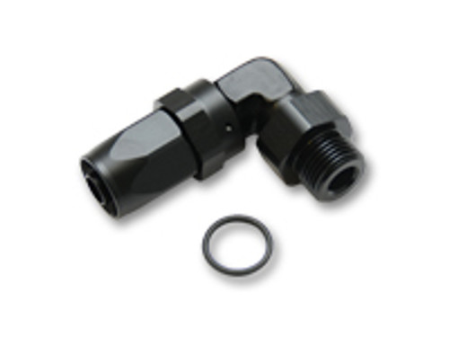 Vibrant Performance Male Hose End Fitting, 90 Degree; Size: -10AN; Thread: (10) 7/8"-14