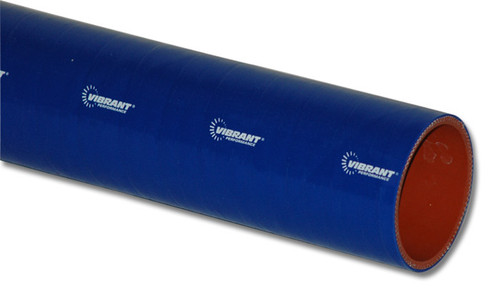 Vibrant Performance 4 Ply Silicone Sleeve, 1" I.D. x 12" Long - Blue