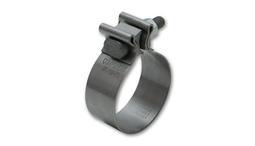 Vibrant Performance Stainless Steel Seal Clamp for 3 1/2" O.D. Tubing (1.25" Wide Band)
T430 Stainless Steel
Vibrant Performance Stainless Steel Exhaust Seal Clamps provide for superior clamping and sealing of overlap joints without permanently distorting the tubing.