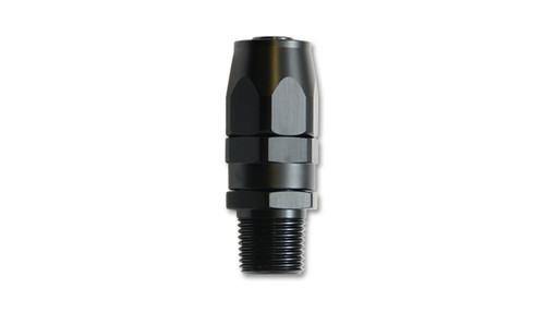 Vibrant Performance -6AN Male NPT Straight Hose End Fitting; Pipe Thread: 1/8 NPT
