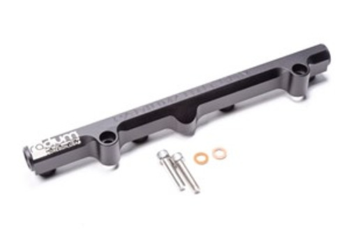 Radium Fuel Rail, Honda K-Series
This part only includes the fuel rail and the mounting hardware making it ideal for custom applications.
Included:
-Black Anodized Laser Etched Aluminum Fuel Rail
-Stainless Steel Mounting Hardware
-Phenolic Thermal Insulating Washers