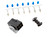 AEM Bosch LSU 4.2 Wideband Connector Kit. Includes: Bosch LSU 4.2 Connector, 7 X Wire Seals & 7 X Contacts
This Male Connector is used as a replacement connector for the Bosch 4.2LSU Wideband UEGO Sensor used with AEM Wideband UEGO AFR controllers. This kit includes a connector, wires seals and pins only.