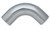 Vibrant Performance 1.5" O.D. Aluminum 90 Degree Bend - Polished