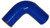 Vibrant Performance 4 Ply Aramid Reinforced 90 Degree Silicone Elbow, 2.25" I.D. x 4" Leg Length - Blue