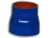 Vibrant Performance 4 Ply Aramid Reinforced Silicone Reducer Coupling, 1.5" ID x 2" ID x 3" Long - Blue